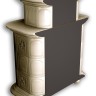 Печь-камин ПРОВАНС пристенный двухъярусный (цвет изразцов роспись Дельфт) КИМРпечь     